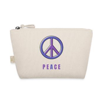 Peace sign peace symbol tolerantly cosmopolitan - Organic Pouch - nature - Front