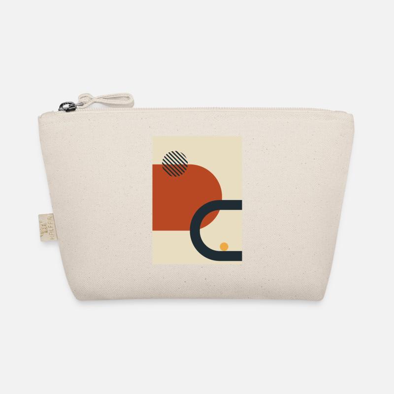 Colorful Modern Abstract Forms Art Collage #8 Organic Pouch