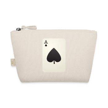 Pik Ass Karte Geschenkidee Poker - Bio-Täschchen - Natur - Vorne