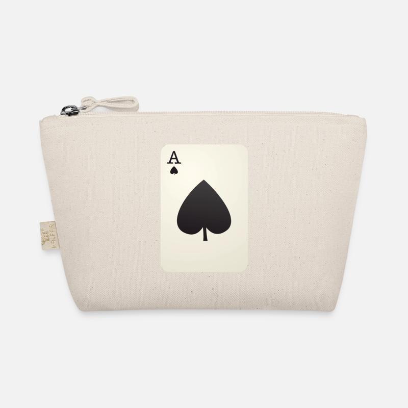 Pik Ass Karte Geschenkidee Poker Bio-Täschchen