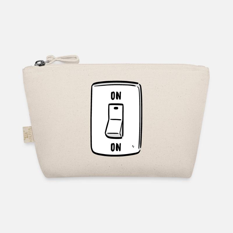 Switch ON Cool Humor Funny Motivation Organic Pouch