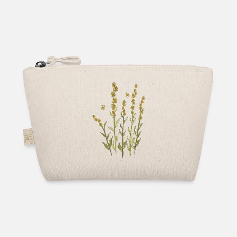 Wilde gelbe Blumen - Bio-Täschchen - Natur