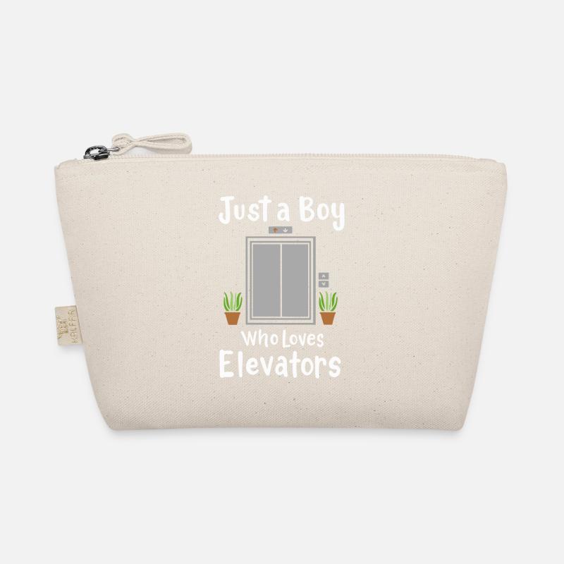 Just A Boy Who Loves Elevators Organic Pouch