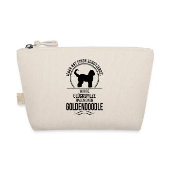 GOLDENDOODLE Schutzengel Hunde Spruch Wilsigns - Bio-Täschchen - Natur - Vorne