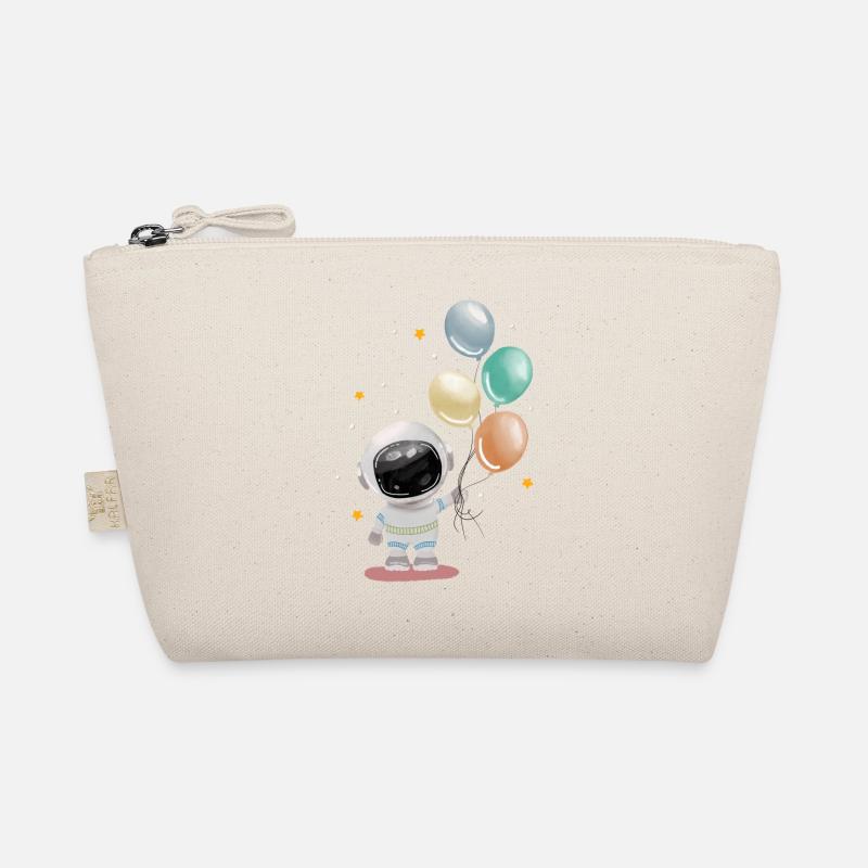 Astronaut mit Luftballons Bio-Täschchen