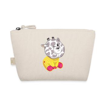 Peluche moelleuse Girafe avec coeur Poni - Trousse biologique - nature - Devant