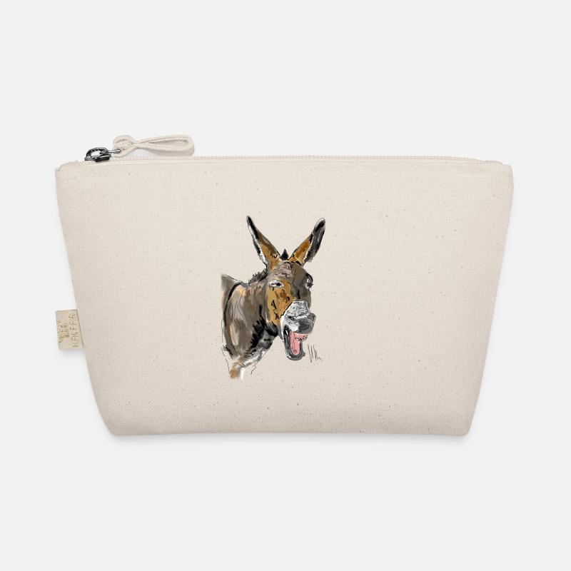 Esel Donkey Âne - Bio-Täschchen - Natur