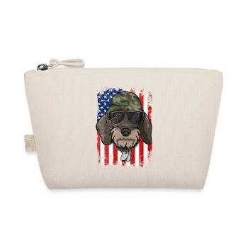 Rough-haired dachshund - Organic Pouch - nature - Front
