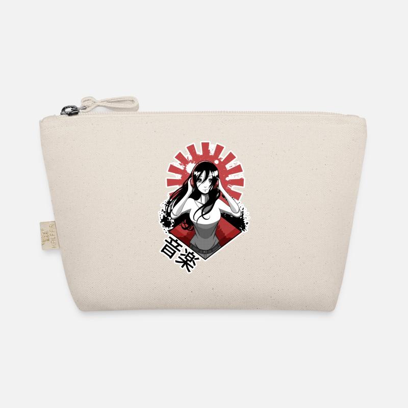 Ein Mädchen, das Musik hört Bio-Täschchen