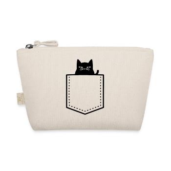 Chat dans la poche de poitrine - Trousse biologique - nature - Devant