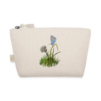 Butterfly and clover - Organic Pouch - nature - Front