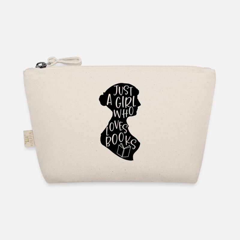 Nur ein Mädchen, das Bücher liebt Bio-Täschchen