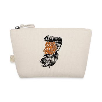 Beard Statement Humorous Full Beard Beard Wearer - Organic Pouch - nature - Front
