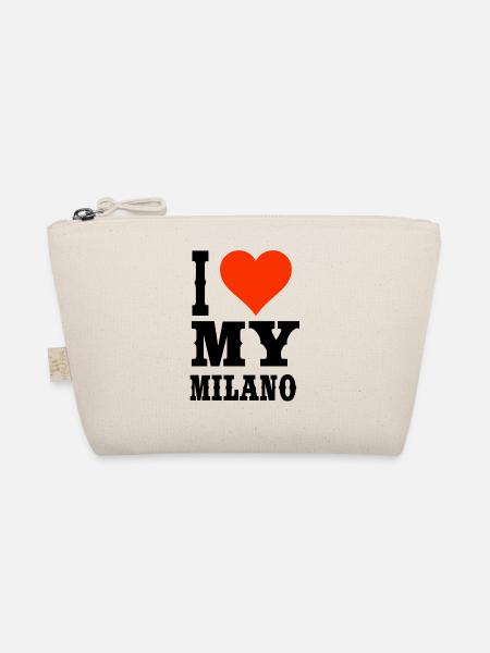 I love my Milano - cool Milan T-shirt - Organic Pouch - nature - Front