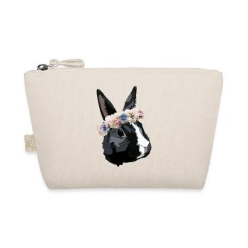 lapin avec couronne de fleurs - Trousse biologique - nature - Devant