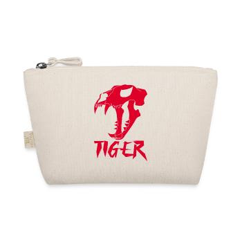 Red Tiger Skull - Organic Pouch - nature - Front