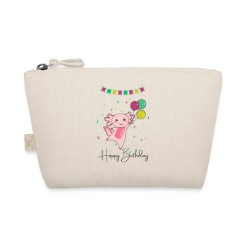 Axolotl wishes happy birthday to you Axolotls - Organic Pouch - nature - Front