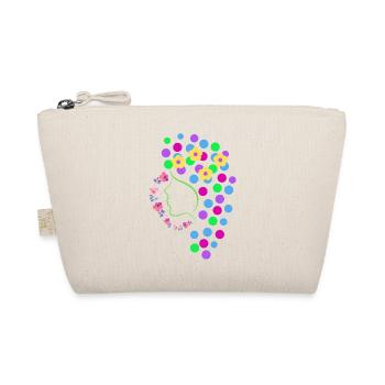 Woman with flowers, joie de vivre - Organic Pouch - nature - Front