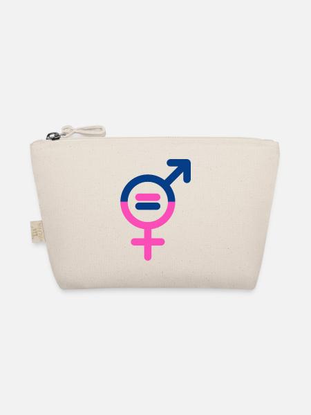 Gleichstellung von Männern und Frauen - Bio-Täschchen - Natur - Vorne
