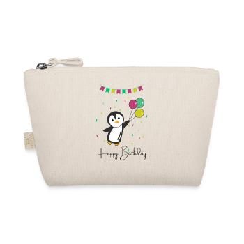 Penguin wishes happy birthday to you Penguine - Organic Pouch - nature - Front