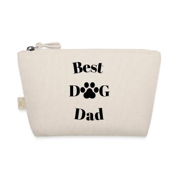 Best Dog Dad logo black | For the dog dad - Organic Pouch - nature - Front
