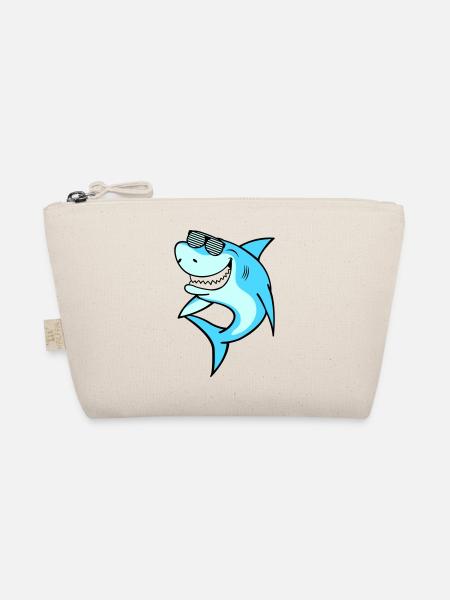 Shark Sunglasses - Bio-Täschchen - Natur - Vorne