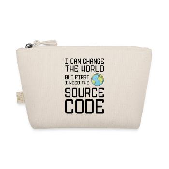 I Can Change The World But First I Need The Source - Bio-Täschchen - Natur - Vorne