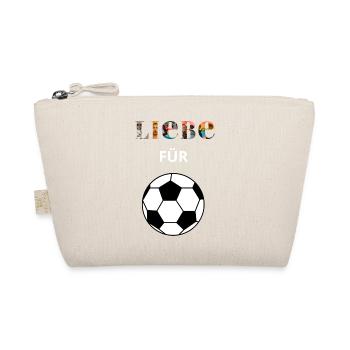 Liebe für Fußball - Bio-Täschchen - Natur - Vorne