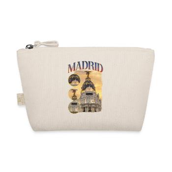 Madrid Spain City Skyline Home Love Holidays - Organic Pouch - nature - Front