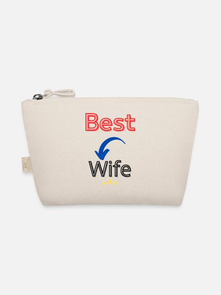 Beste Ehefrau / Beste Frau - Bio-Täschchen - Natur