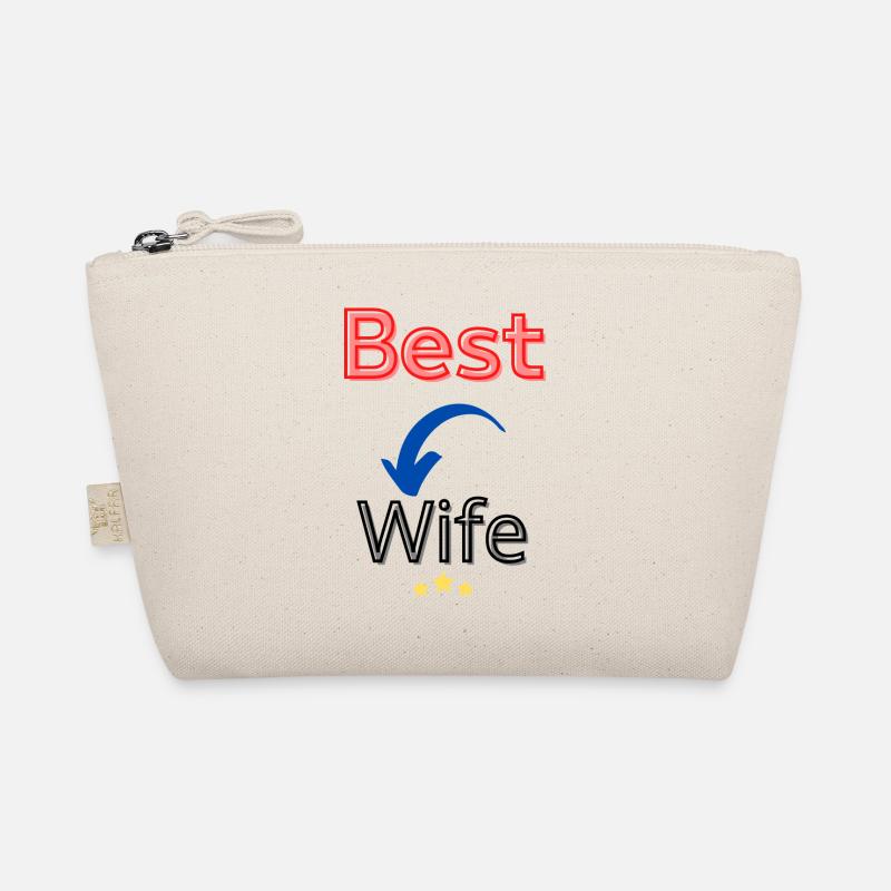 Beste Ehefrau / Beste Frau - Bio-Täschchen - Natur