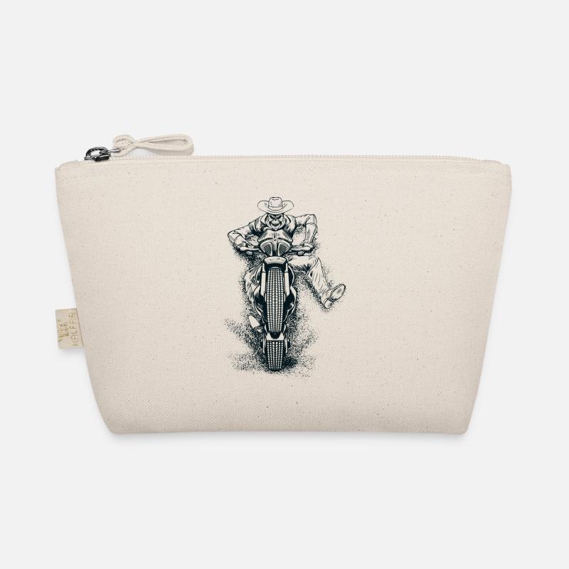 Motorrad | Geist | Biker | Motorradfahrer Bio-Täschchen