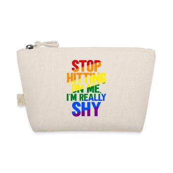 Stop dredging me, I'm shy - Organic Pouch - nature - Front