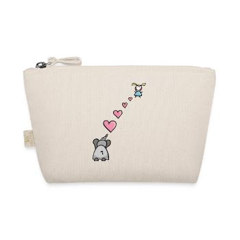 Enfant éléphant avec le cœur symbole de l’amour - Trousse biologique - nature - Devant