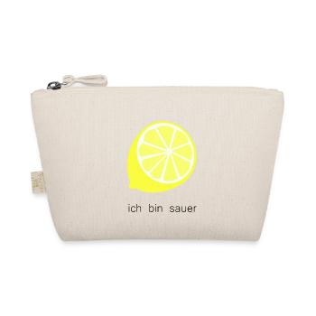 ich bin sauer - Bio-Täschchen - Natur - Vorne