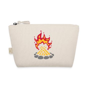 Stones Campfire Camping Fire - Organic Pouch - nature - Front