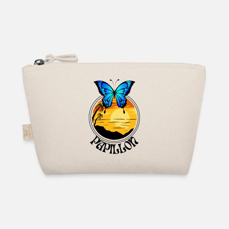 Summer blue butterfly Organic Pouch