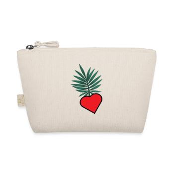 HEART. HEARTS. VALENTINE'S DAY. LOVE. LOVE. HEART - Organic Pouch - nature - Front