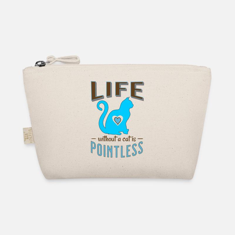 Blue Life without a cat is pointless Cat Sleep Organic Pouch
