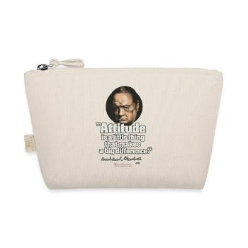 Churchill quote about attitude - Organic Pouch - nature - Front
