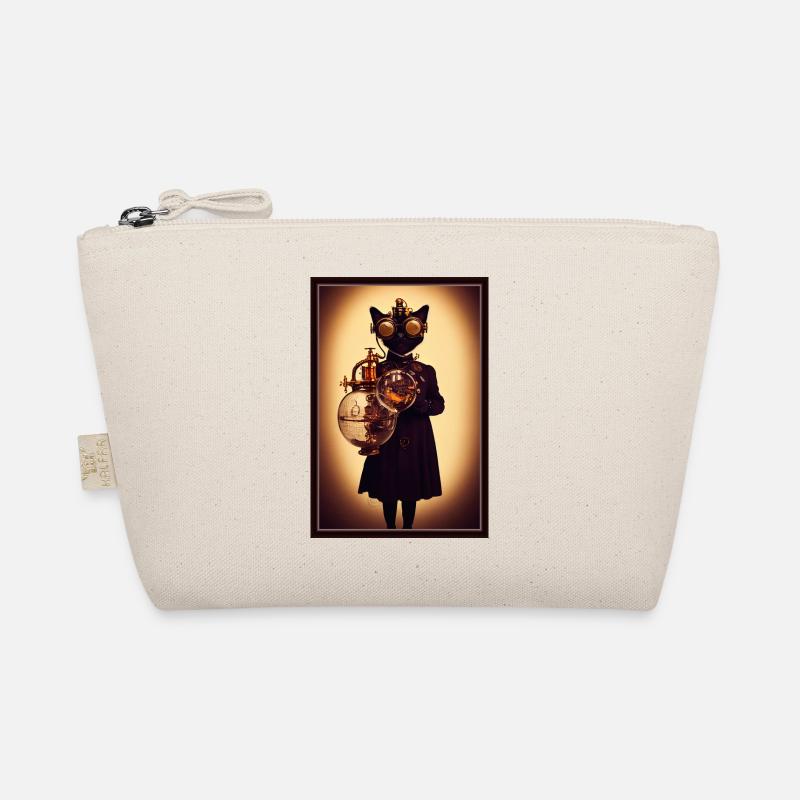 Steampunk cat Organic Pouch