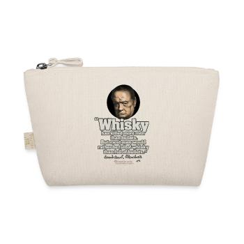 Whisky Quote by Winston Churchill - Organic Pouch - nature - Front