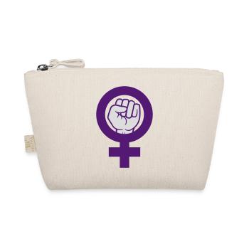 Feminist Symbol Frauenrechte Faust - Bio-Täschchen - Natur - Vorne