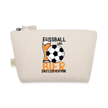 Fussball Bier Fussballmannschaft Fussballtunier - Bio-Täschchen - Natur - Vorne