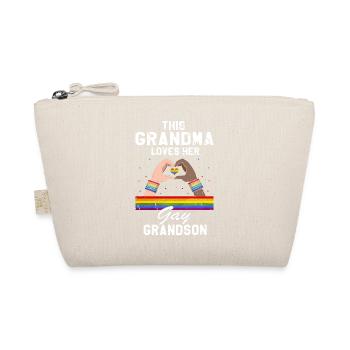 This GRANDMA Loves Her Gay Son Retro Vintage Pride - Bio-Täschchen - Natur - Vorne