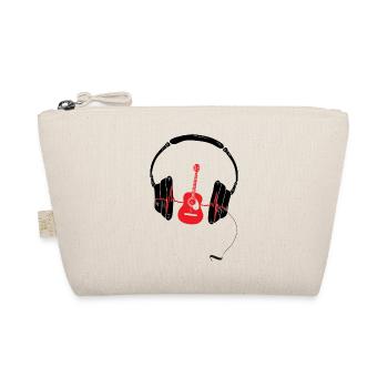 Head phone guitare pour passionné de musique fun - Trousse biologique - nature - Devant