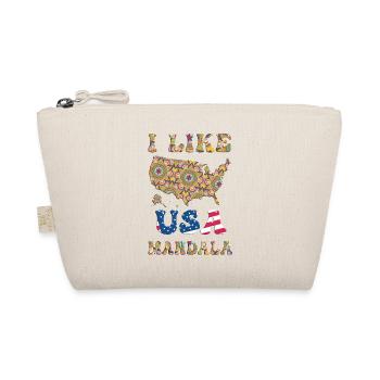 I like (love) USA Mandala / Mandala on USA Map - Organic Pouch - nature - Front