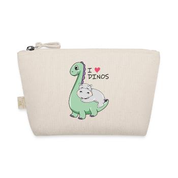 I love dinos - Organic Pouch - nature - Front