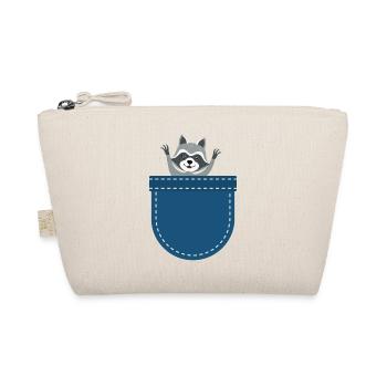Forest Animal Trash Panda Gift Breast Bag Raccoon - Organic Pouch - nature - Front