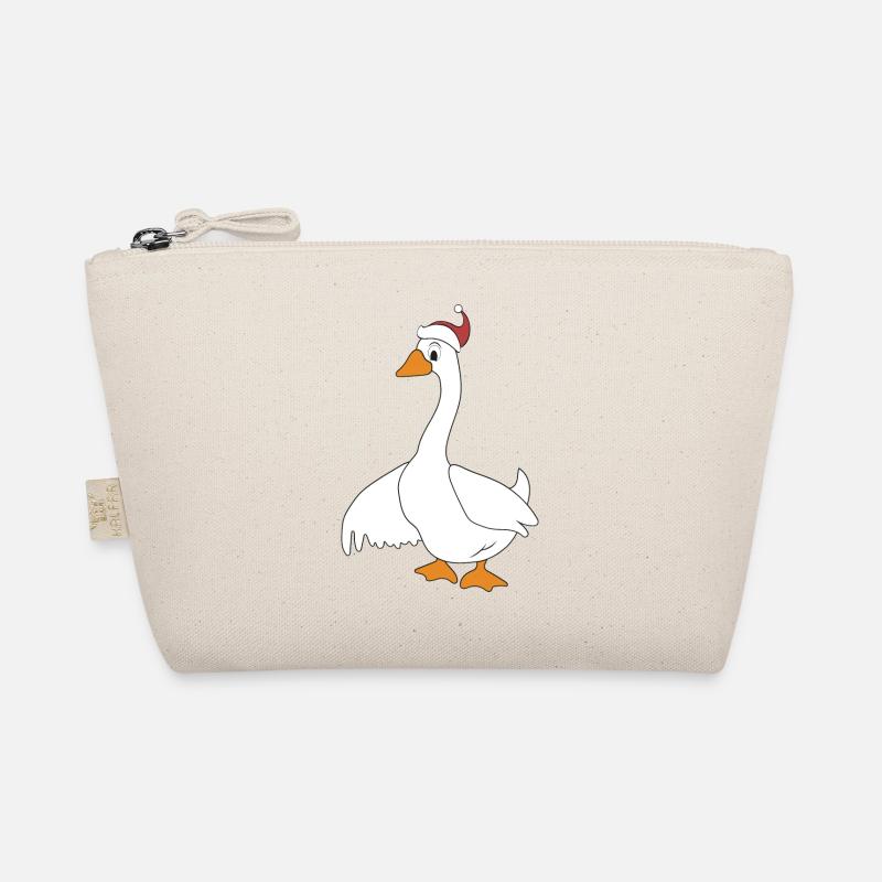 funny animals for Christmas Organic Pouch